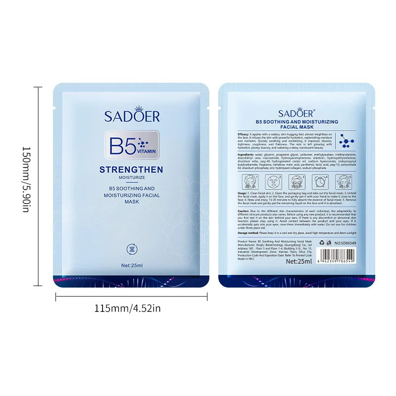 Vitamin B5 Sheet Mask 10 Pack