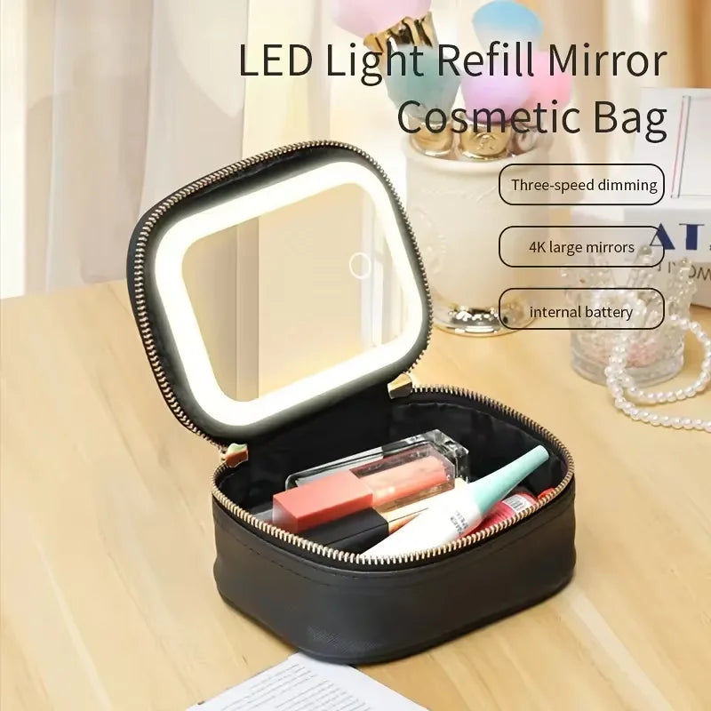 Mini LED Travel Makeup case