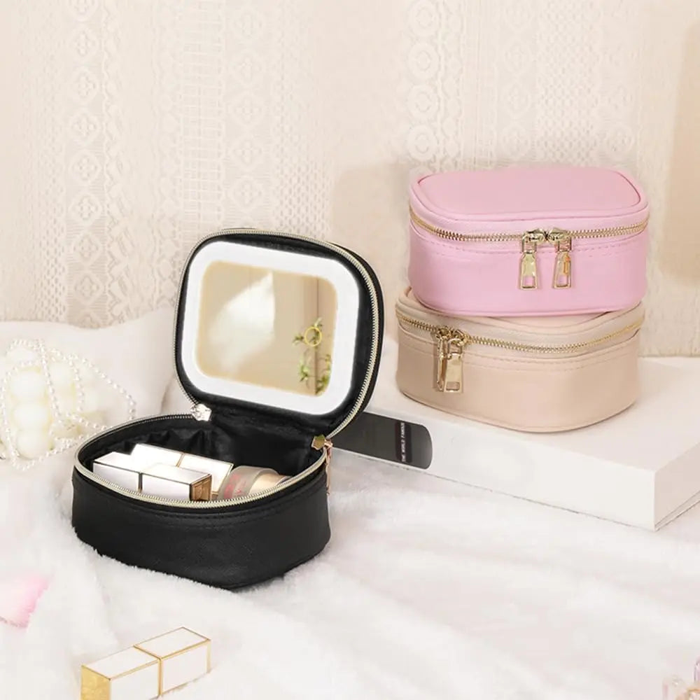 Mini LED Travel Makeup case